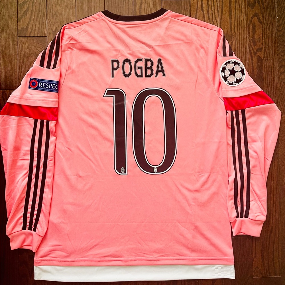 Juventus Retro 2015/16 POGBA Soccer Away Jersey - Size Small Men Vintage